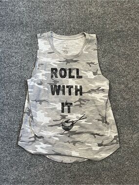 Grayson Threads Women’s Gray Camo 'Roll With It' Tank, Medium